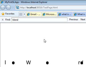 Silverlight application running in browser