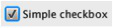 “Checkbox&quot;