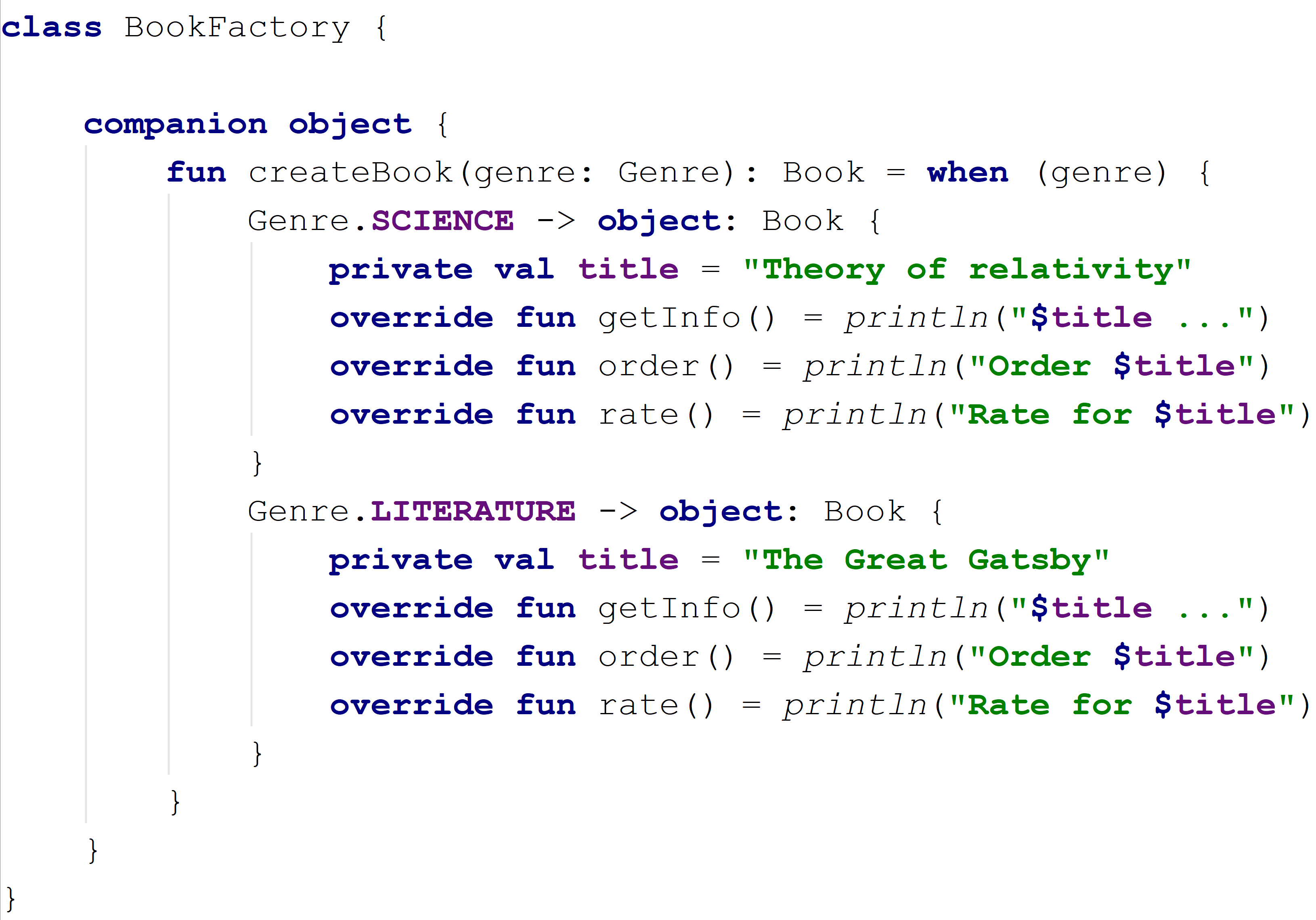 Factory Pattern In Kotlin Dzone Java