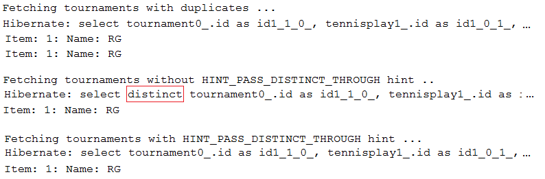 Optimize Distinct SELECTs Via HINT_PASS_DISTINCT_THROUGH Hint