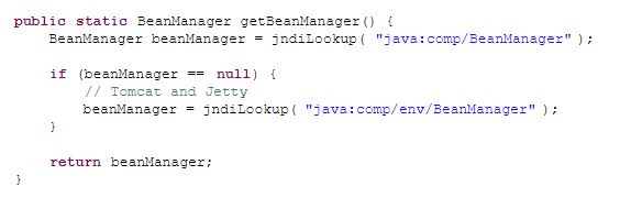 getBeanManager() method