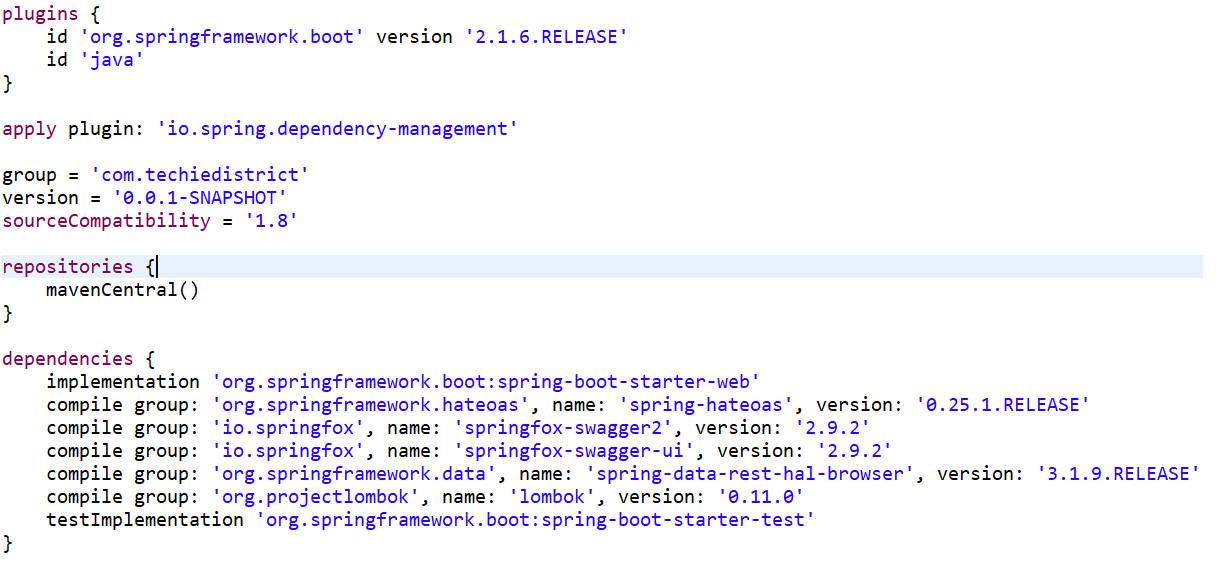add swagger to spring boot gradle