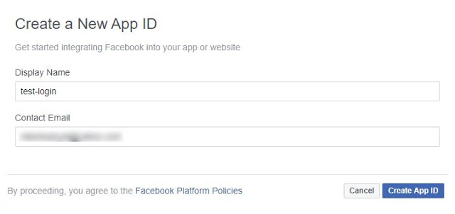 oauth2 facebook create app id