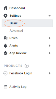 oauth2 facebook top settings