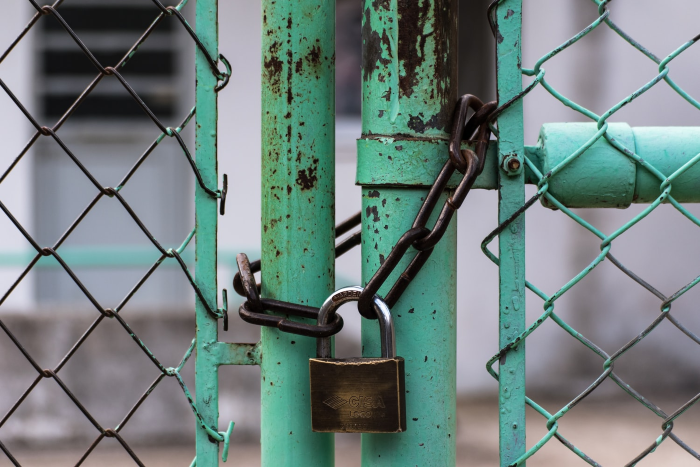 lock on a gate