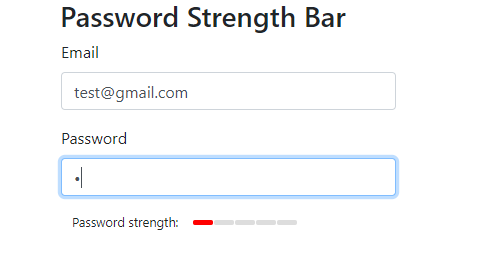Implement a Password Strength Meter in Angular 8