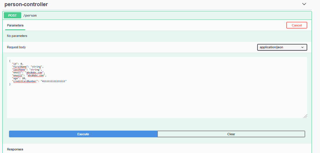 Feeding input to request body