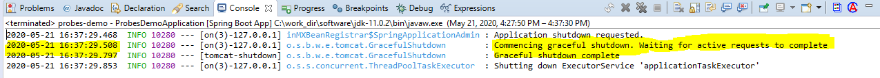 Configuring Graceful-Shutdown, Readiness and Liveness Probe in Spring ...