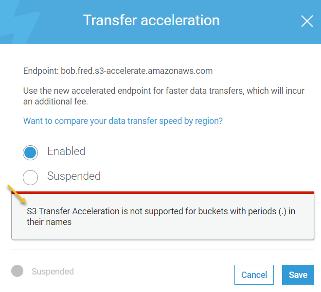 Transfer acceleration