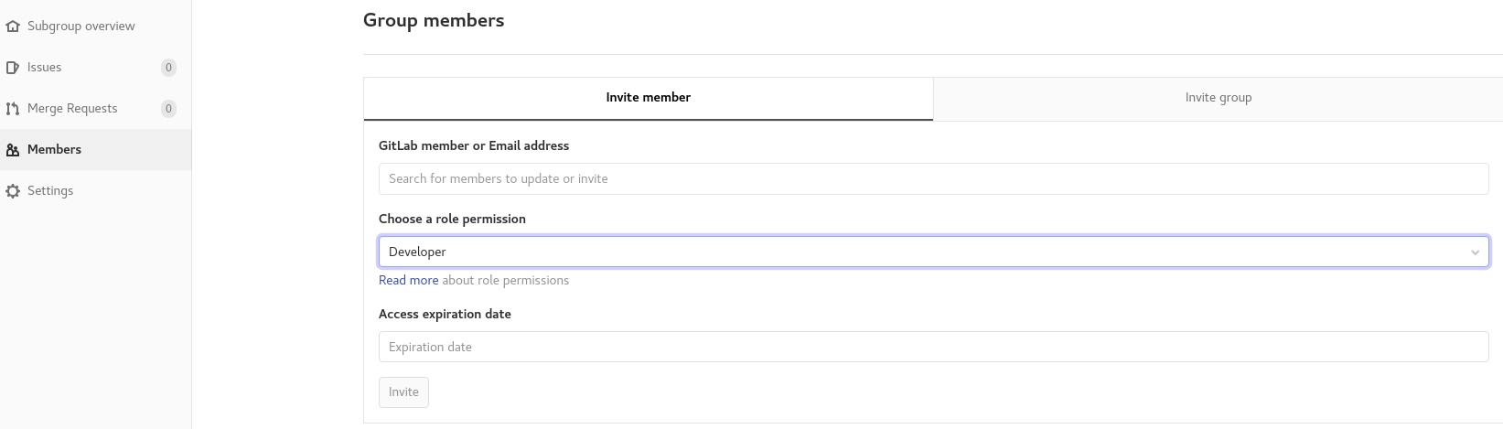 Adding group members to GitHub