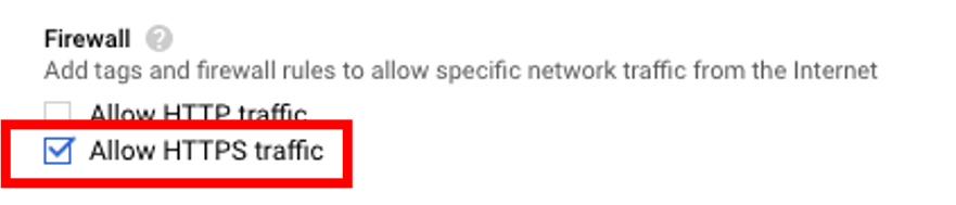 Allowing HTTPS traffic
