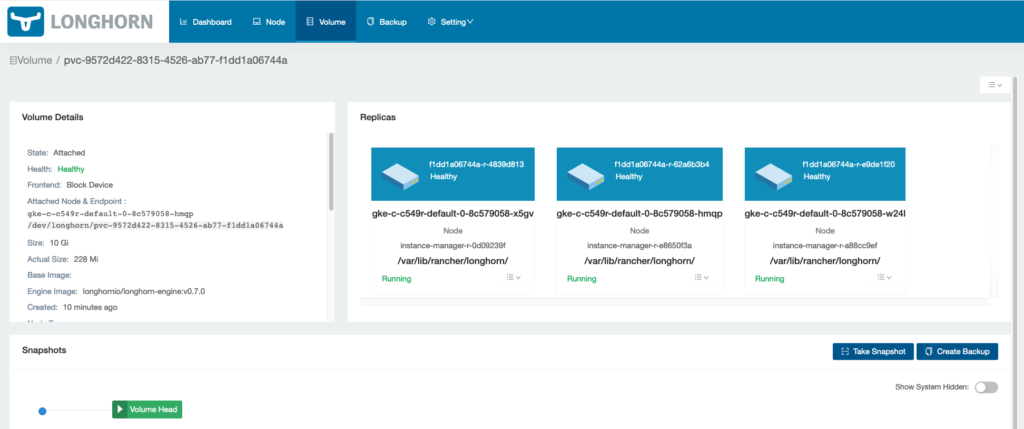 Selecting volumes