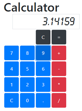 example calculator application