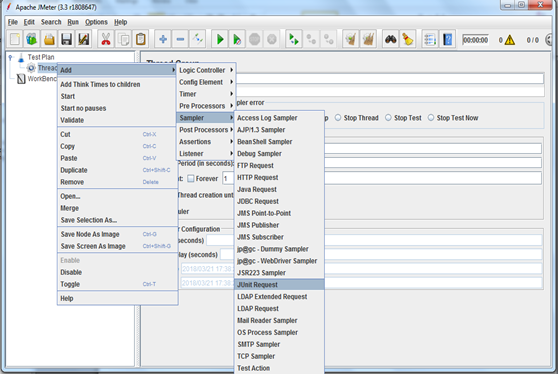 test case apache jmeter