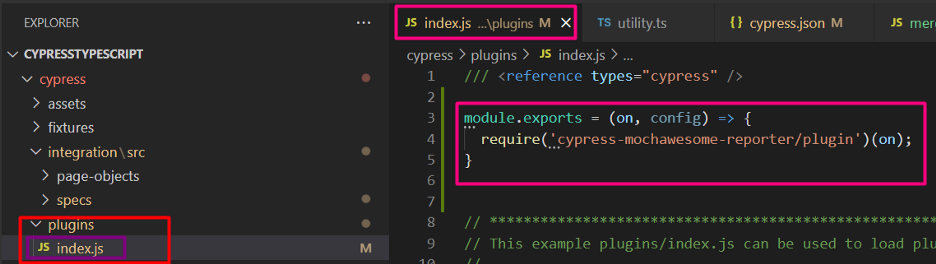 Add an Entry In plugin/index.js