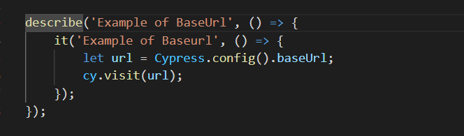 Access baseURL in Your Spec