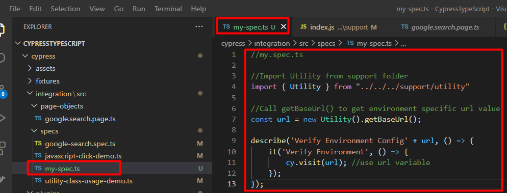Importing Utility Class