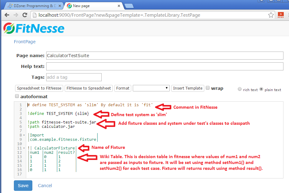 test tool wiki APIs Test  Part  in   FitNesse DZone 1 DevOps