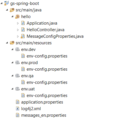 spring boot java config