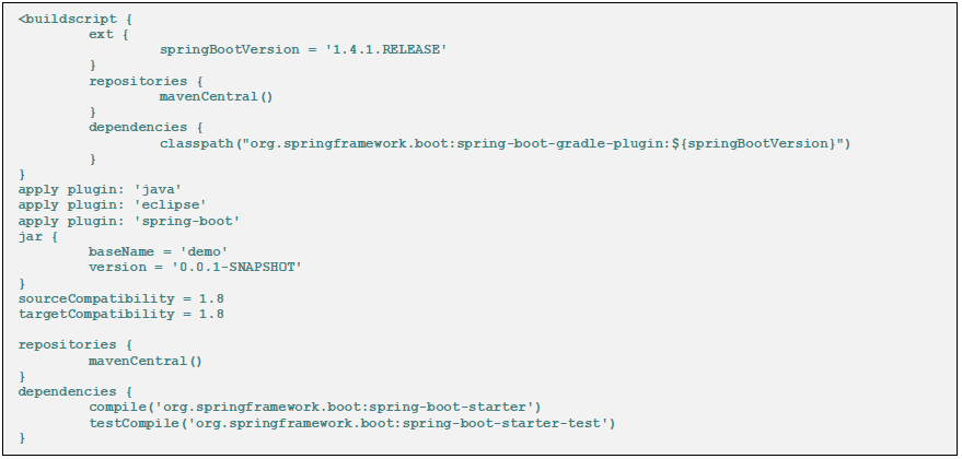 spring boot with gradle