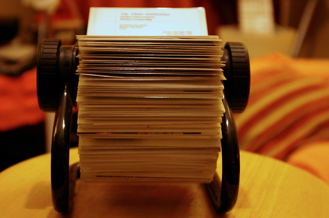 Rolodex by Ged Carroll on Flickr (CC BY 2.0)